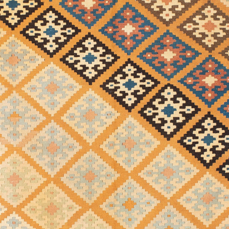 Kelim Carpet - orientalisk matta - 195 x 156 cm - ljusbrun