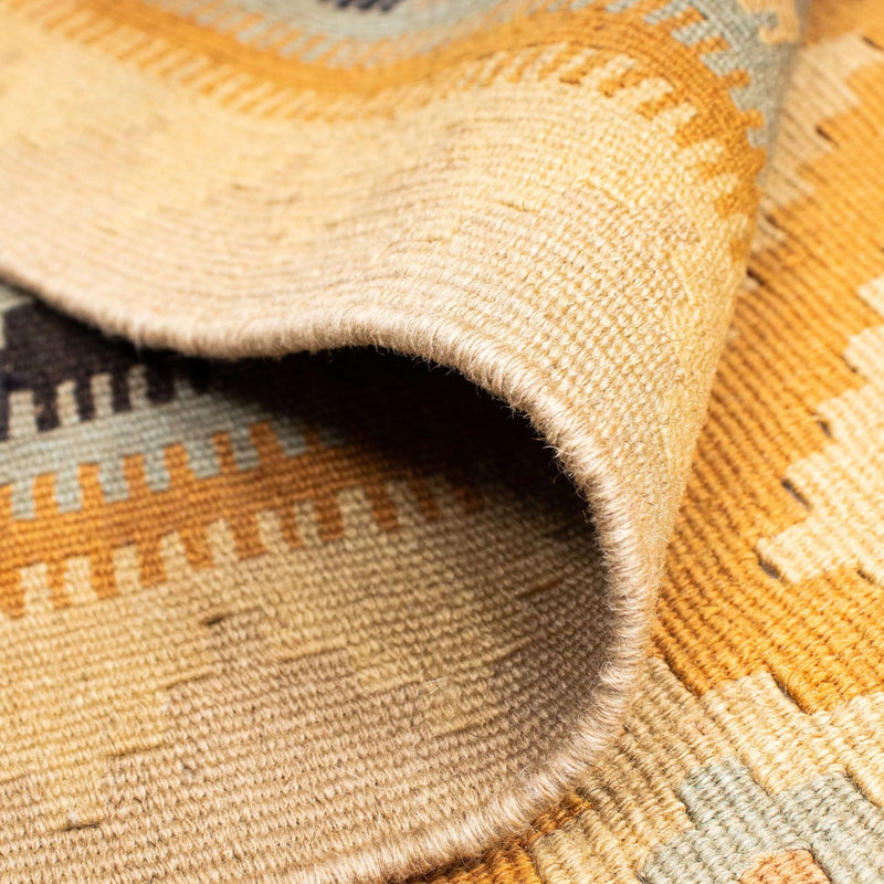 Kelim Carpet - orientalisk matta - 195 x 156 cm - ljusbrun