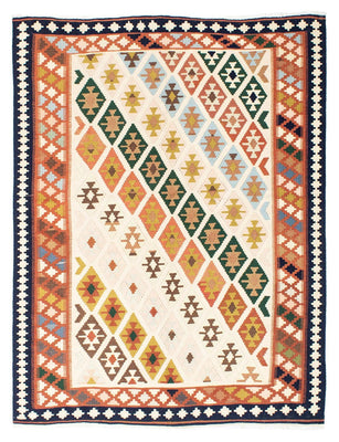 Kelim Carpet - orientalisk matta - 203 x 155 cm - beige
