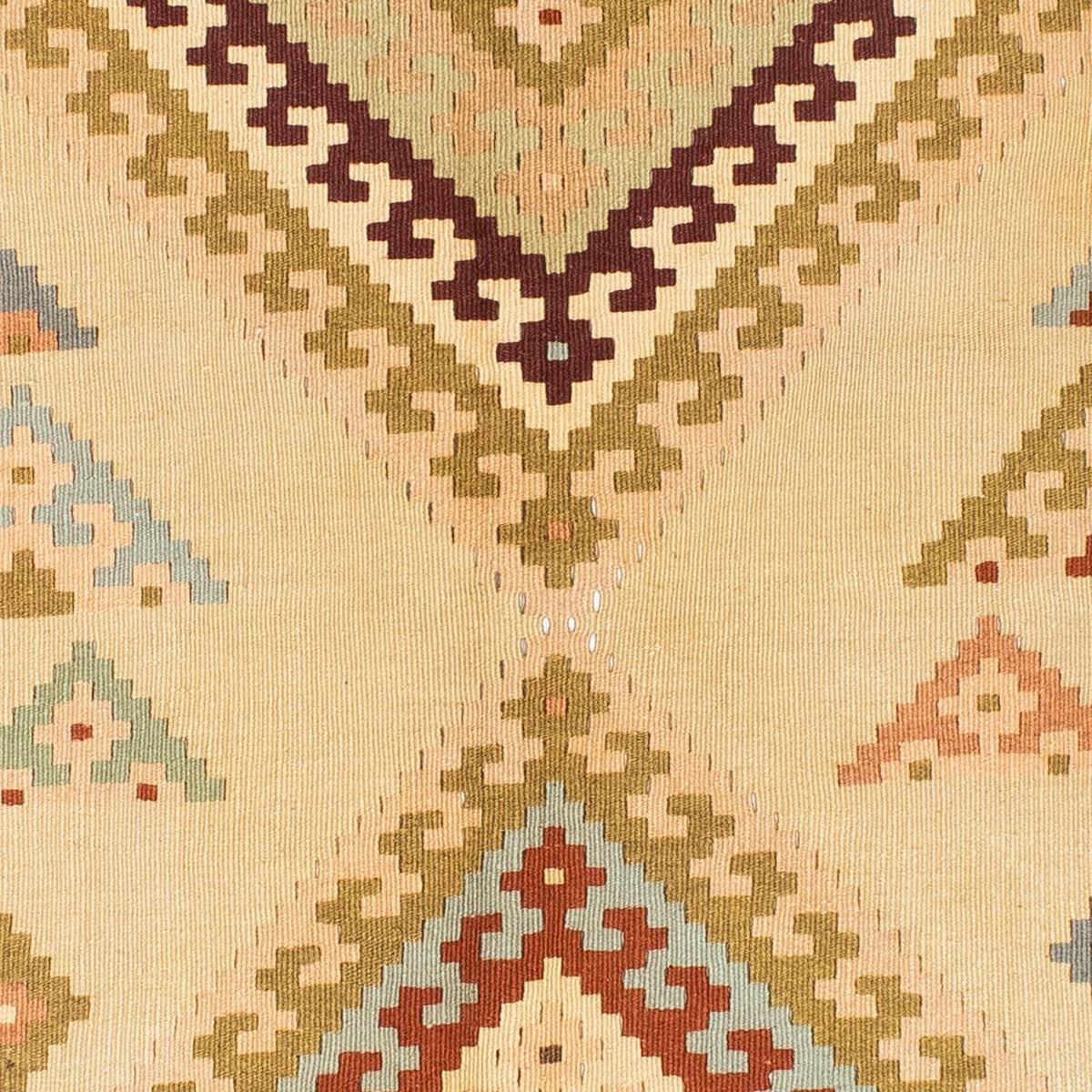 Kelim Carpet - orientalisk matta - 216 x 150 cm - ljusbeige