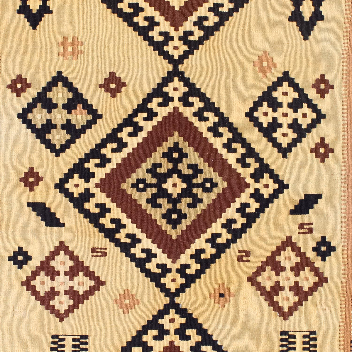 Kelim Carpet - orientalisk matta - 214 x 140 cm - beige