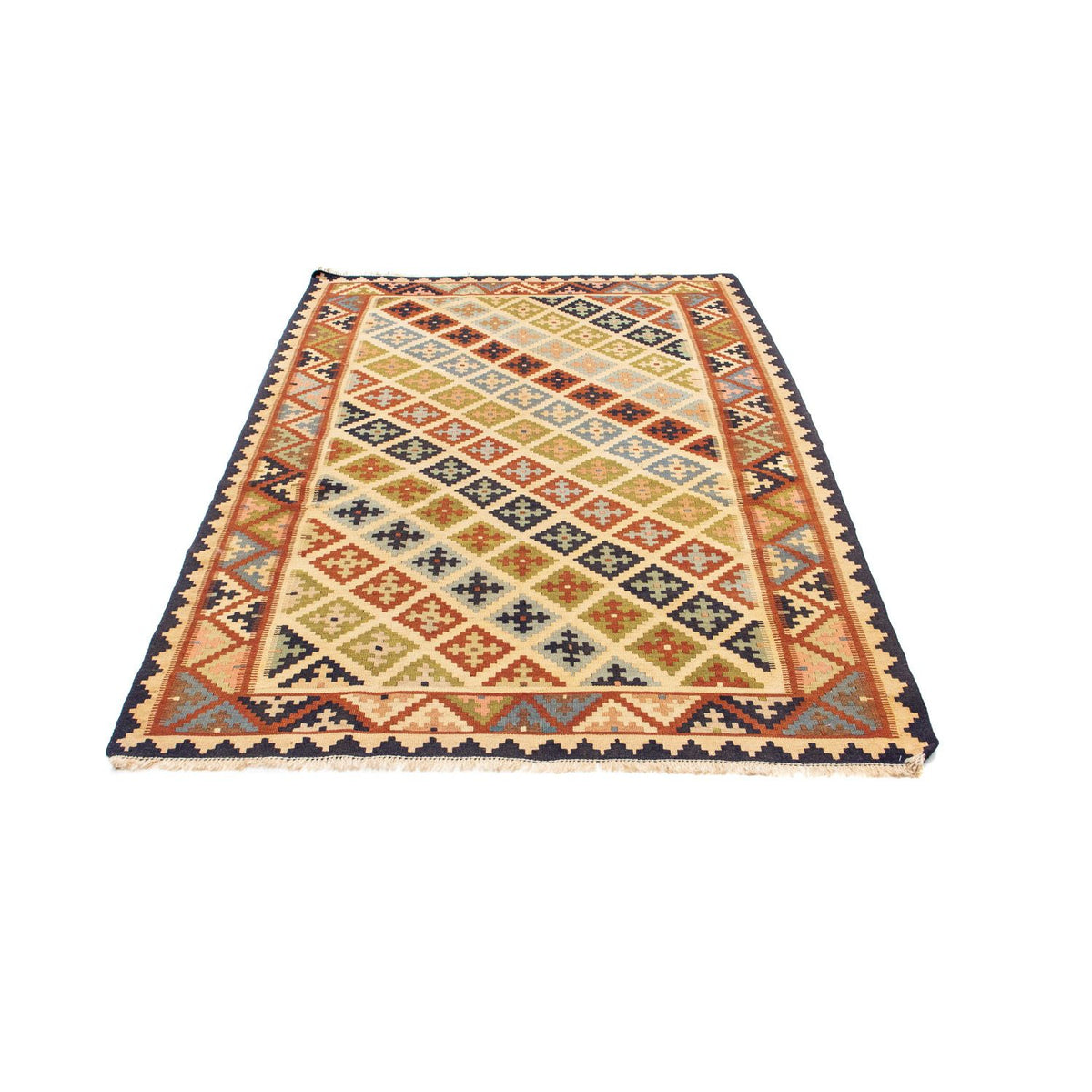 Kelim Carpet - orientalisk matta - 204 x 129 cm - beige