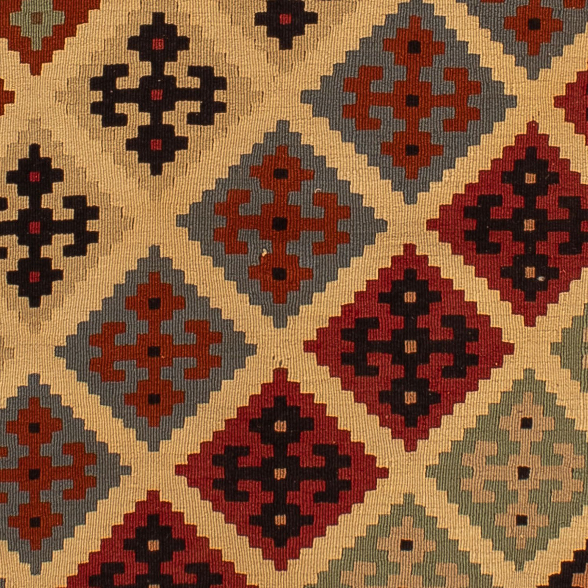 Kelim Carpet - orientalisk matta - 188 x 124 cm - brun