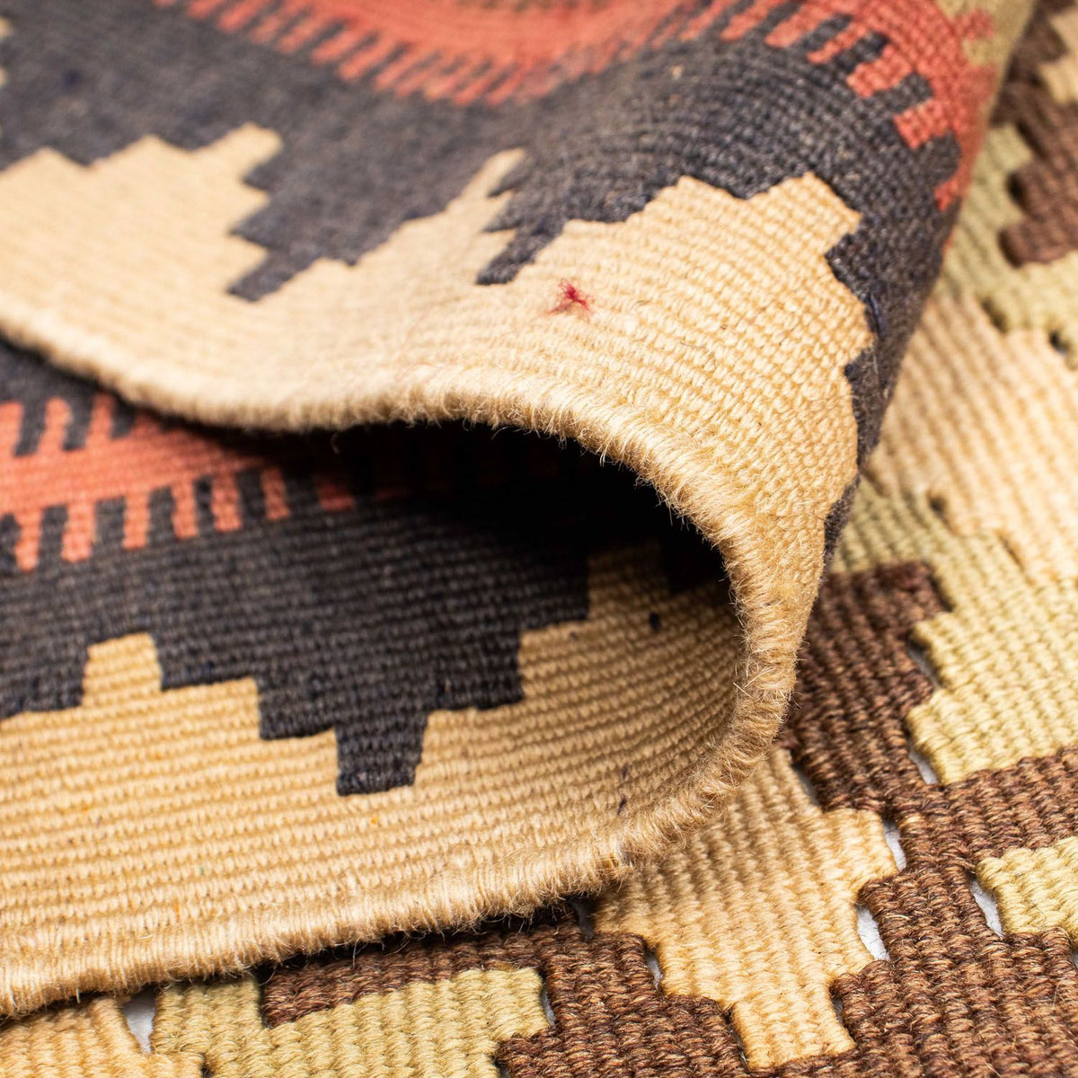 Kelim Carpet - orientalisk matta - 190 x 144 cm - beige