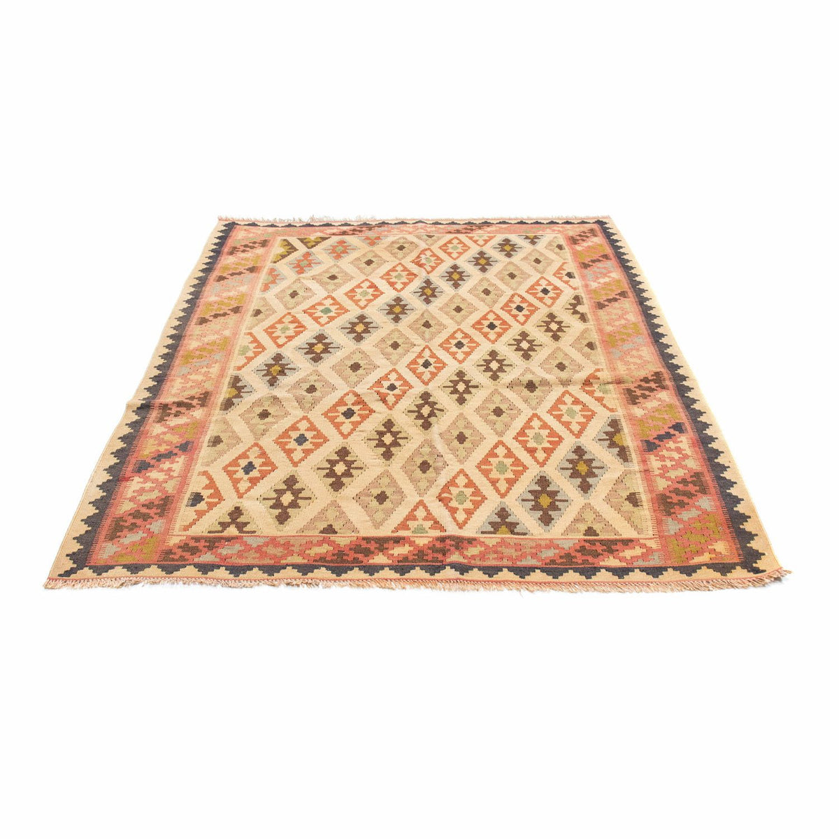 Kelim Carpet - orientalisk matta - 190 x 144 cm - beige