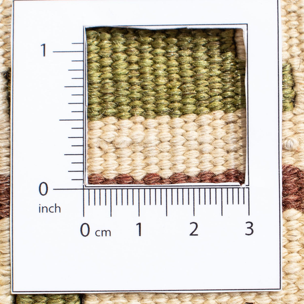 Kelim Carpet - orientalisk matta - 198 x 135 cm - ljusbrun