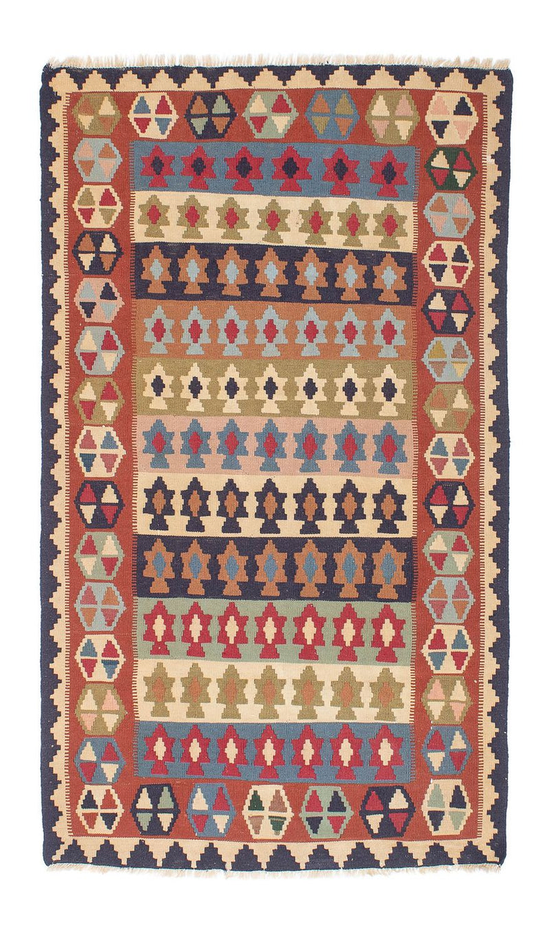 Kelim Carpet - orientalisk matta - 194 x 114 cm - flerfärgad