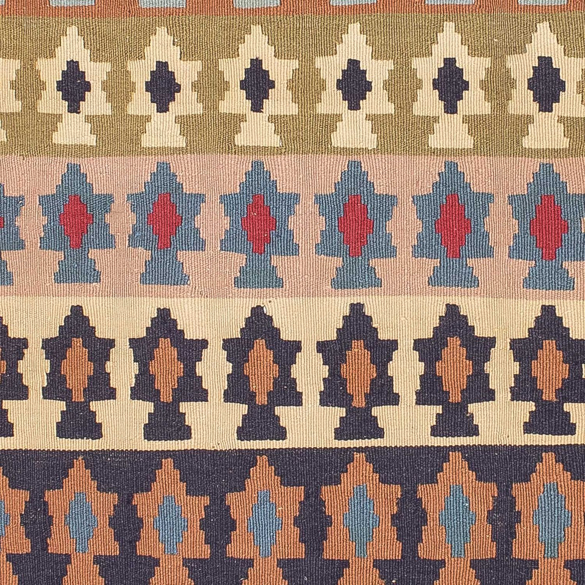 Kelim Carpet - orientalisk matta - 194 x 114 cm - flerfärgad
