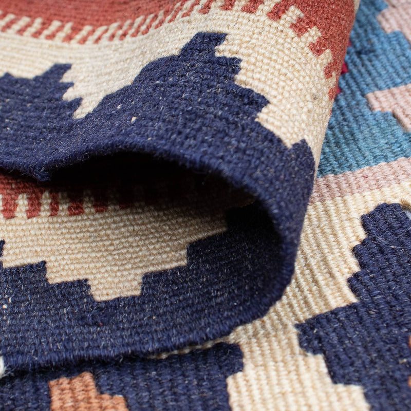 Kelim Carpet - orientalisk matta - 194 x 114 cm - flerfärgad