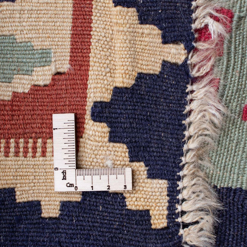 Kelim Carpet - orientalisk matta - 194 x 114 cm - flerfärgad