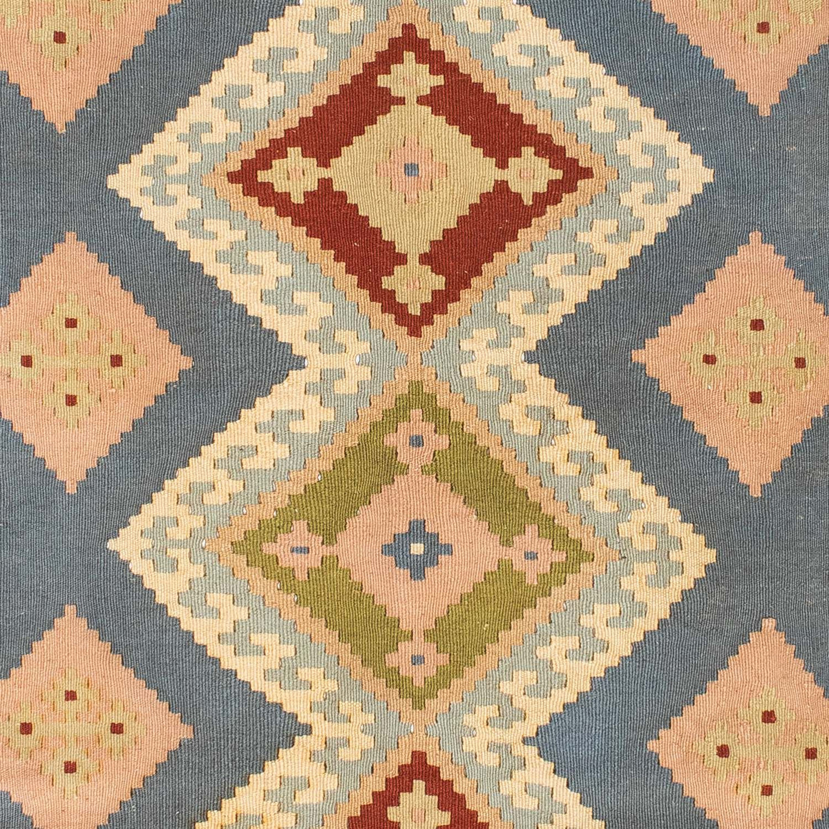 Kelim Carpet - orientalisk matta - 200 x 130 cm - ljusblå