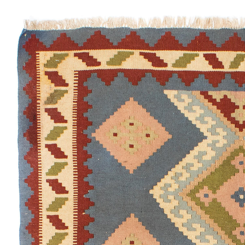 Kelim Carpet - orientalisk matta - 200 x 130 cm - ljusblå