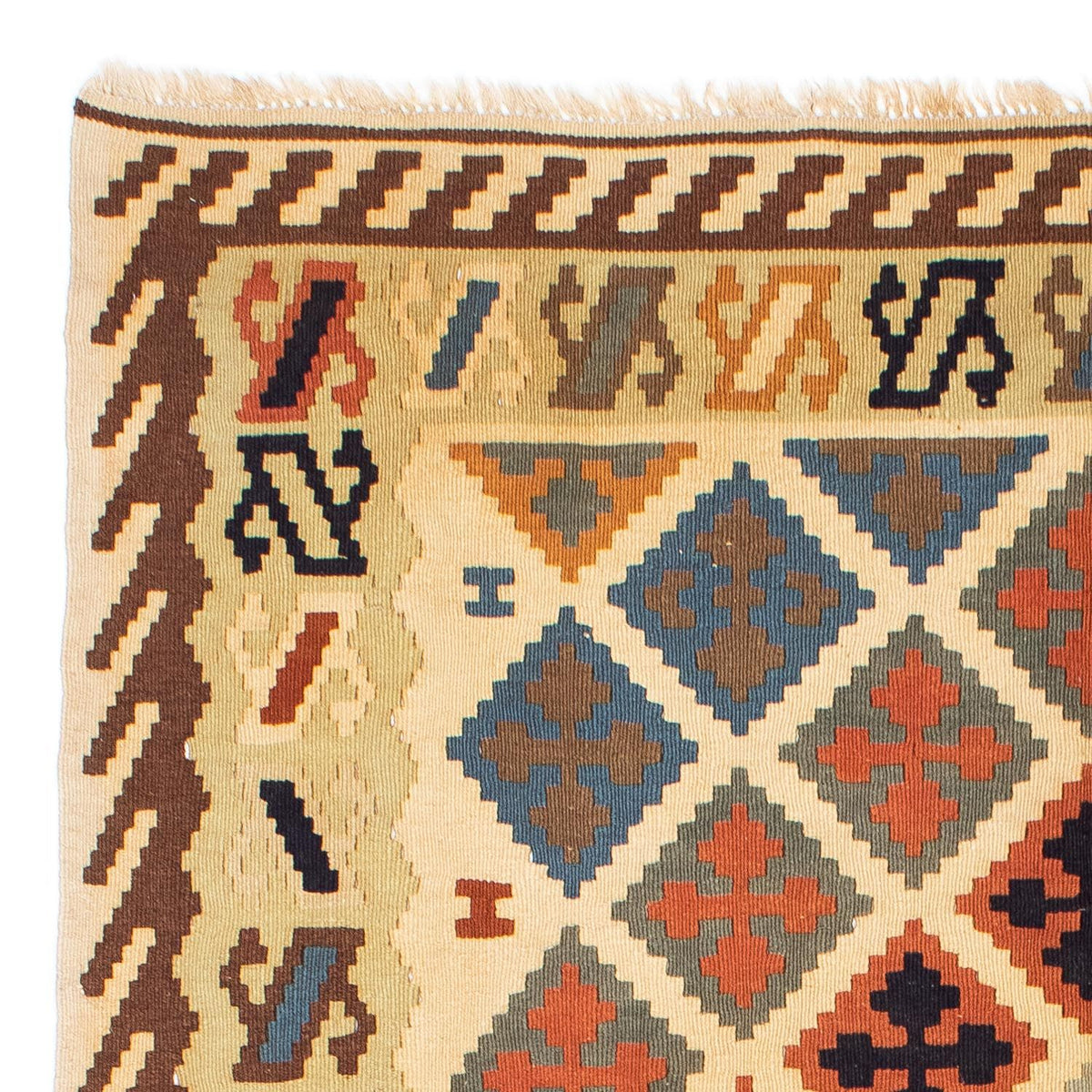 Kelim Carpet - orientalisk matta - 200 x 147 cm - beige