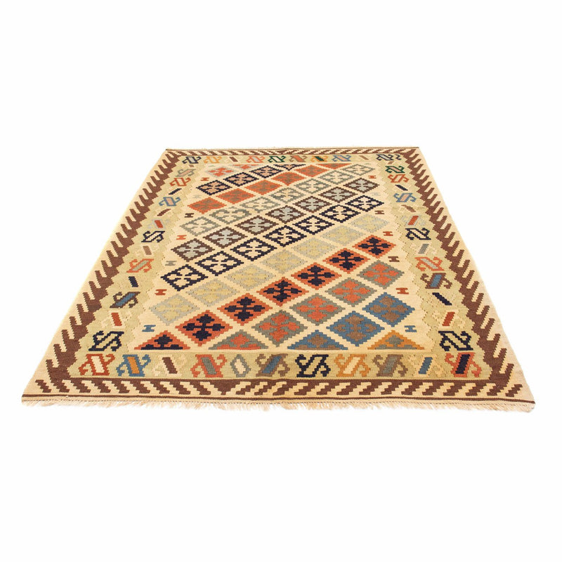 Kelim Carpet - orientalisk matta - 200 x 147 cm - beige