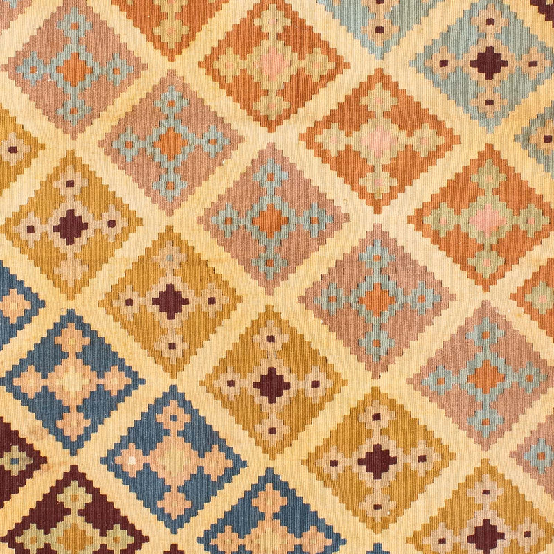 Kelim Carpet - orientalisk matta - 190 x 142 cm - ljusbrun