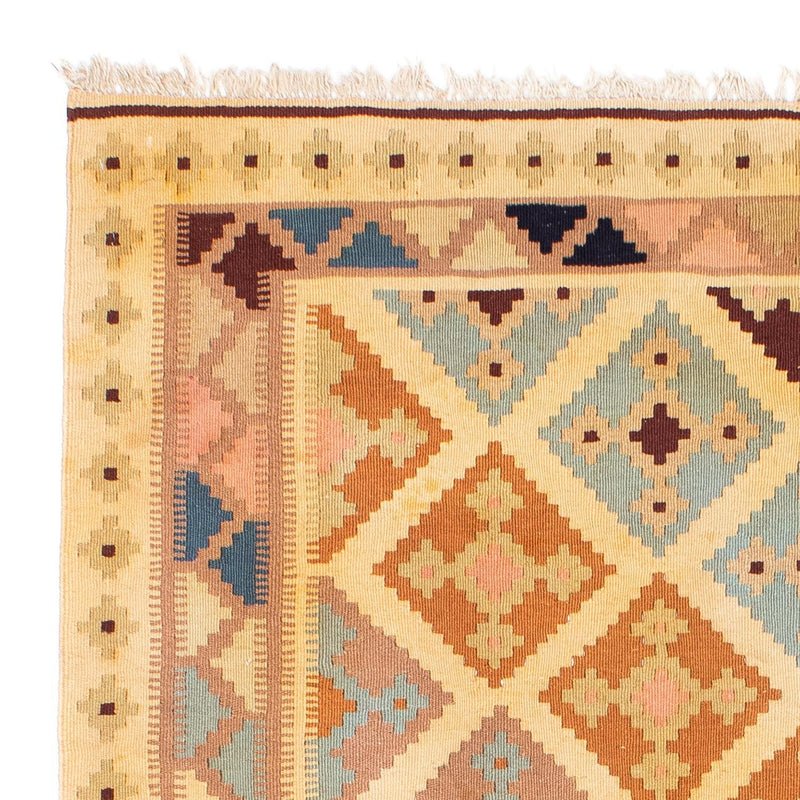 Kelim Carpet - orientalisk matta - 190 x 142 cm - ljusbrun