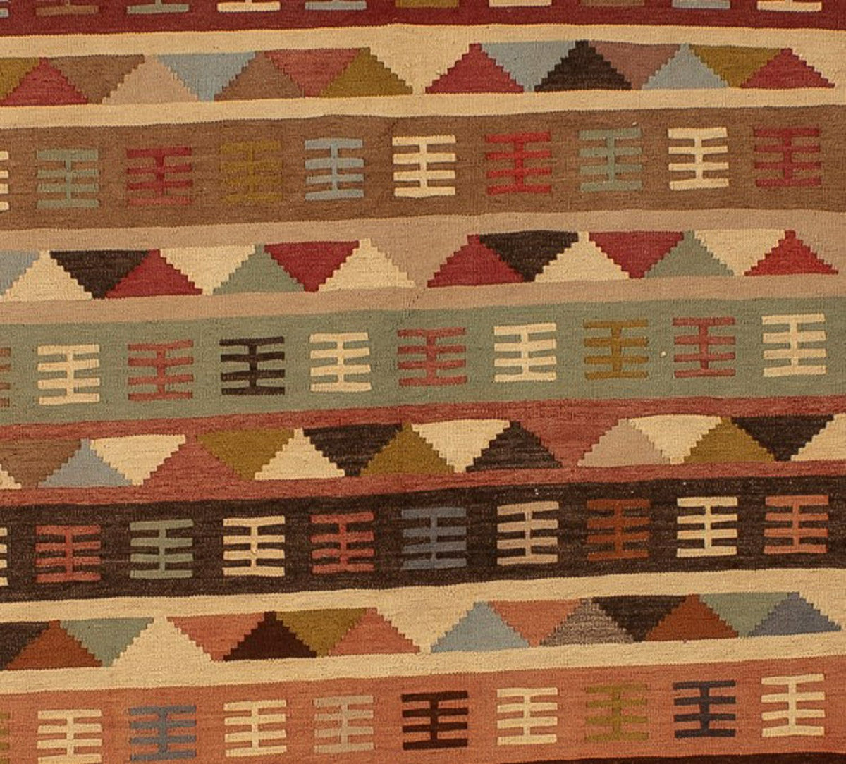 Kelim Carpet - orientalisk matta - 191 x 125 cm - brun