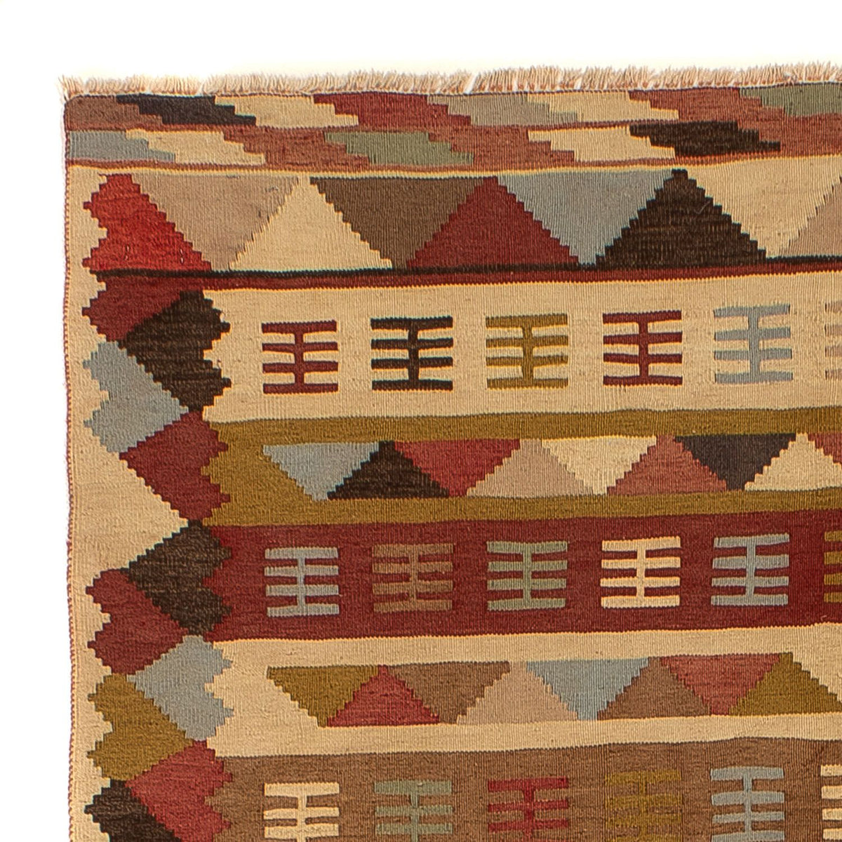 Kelim Carpet - orientalisk matta - 191 x 125 cm - brun