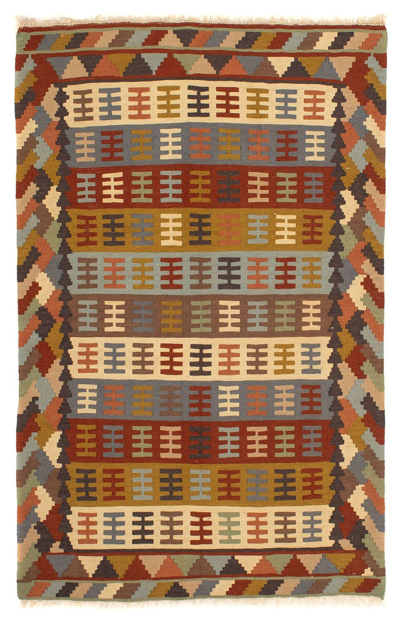 Kelim Carpet - orientalisk matta - 156 x 100 cm - flerfärgad