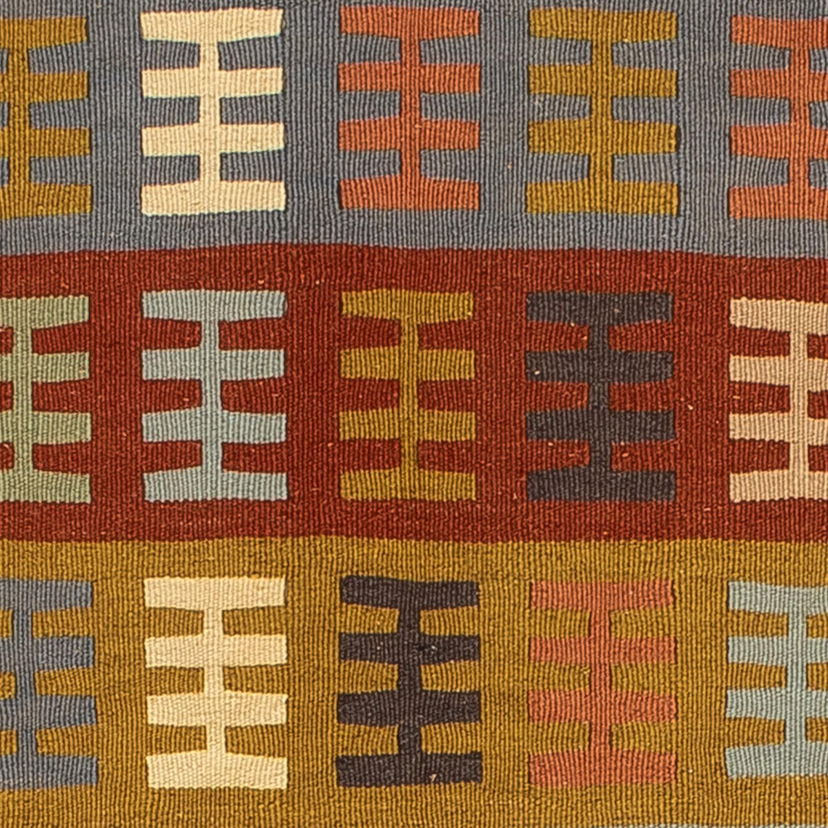 Kelim Carpet - orientalisk matta - 156 x 100 cm - flerfärgad