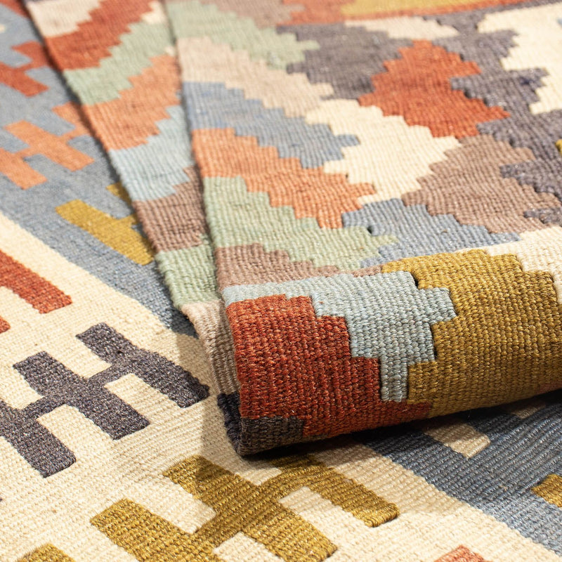 Kelim Carpet - orientalisk matta - 156 x 100 cm - flerfärgad