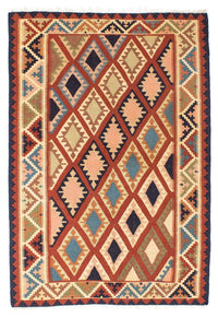 Kelim Carpet - orientalisk matta - 182 x 121 cm - flerfärgad