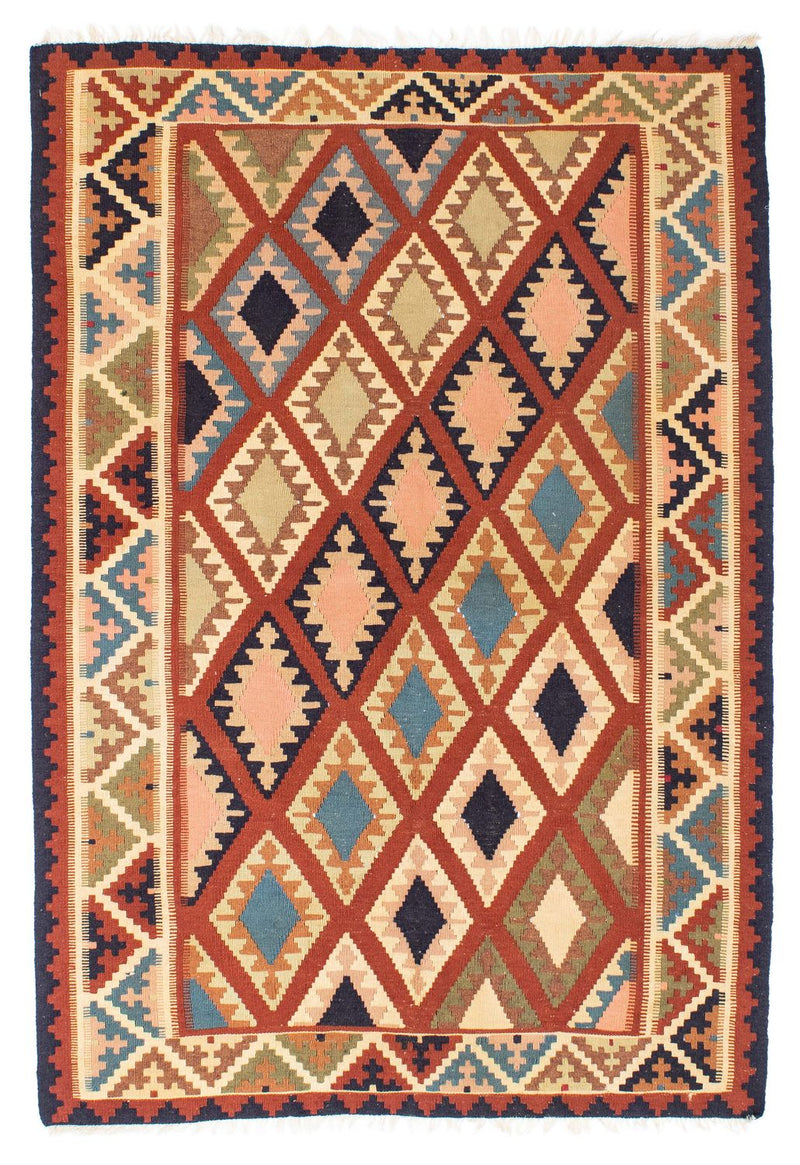 Kelim Carpet - orientalisk matta - 182 x 121 cm - flerfärgad
