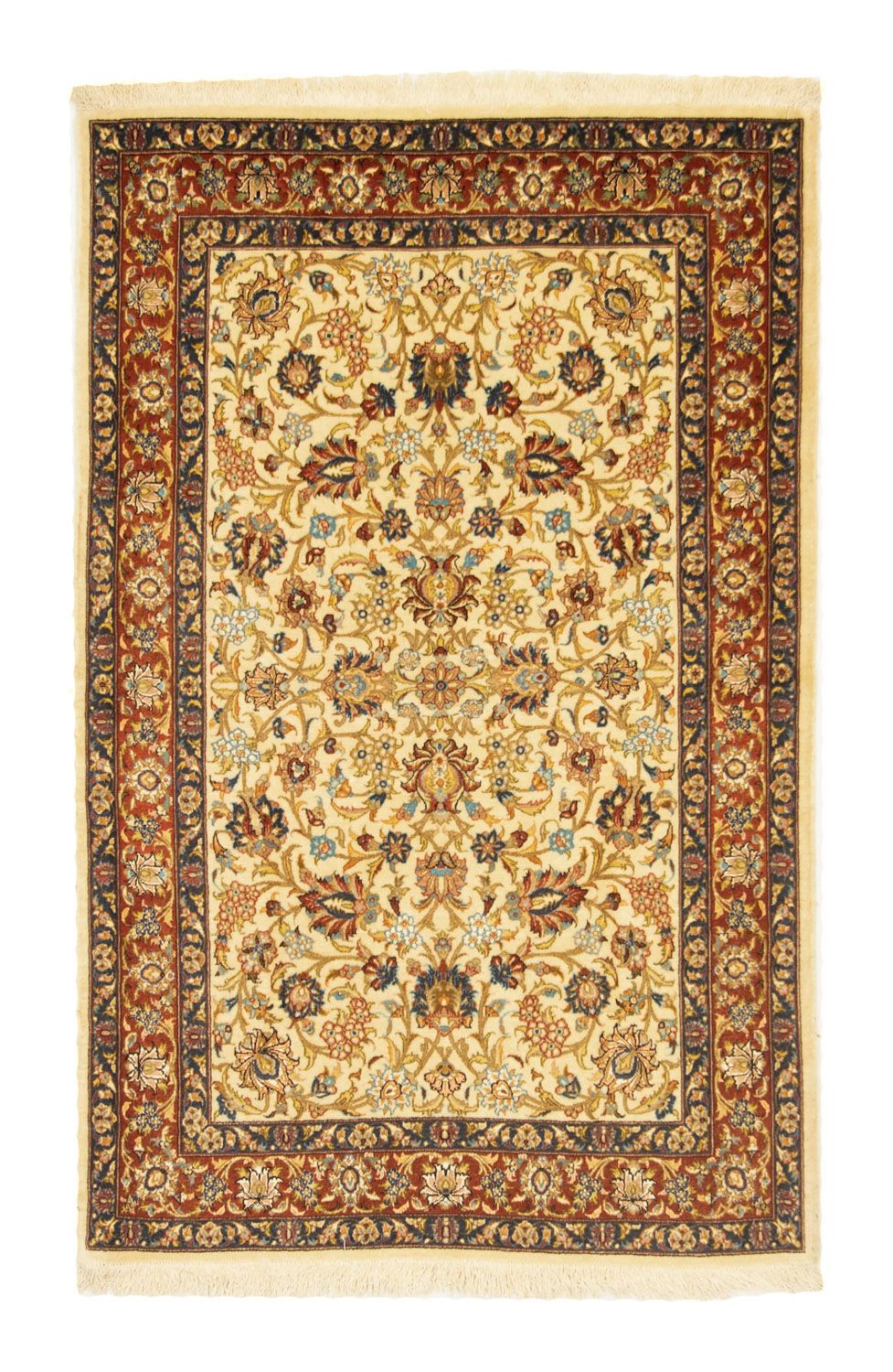 Persisk matta - Ghom - 154 x 100 cm - beige