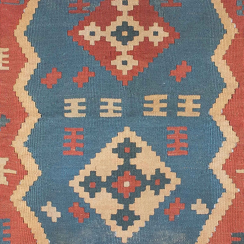 Kelim Carpet - orientalisk matta - 167 x 114 cm - blå