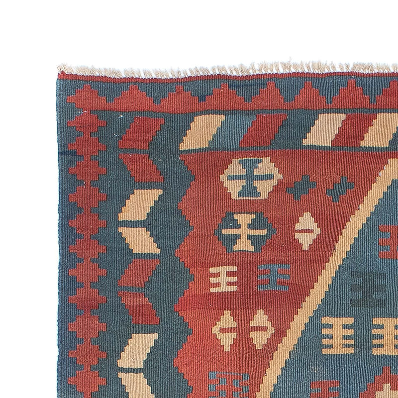 Kelim Carpet - orientalisk matta - 167 x 114 cm - blå