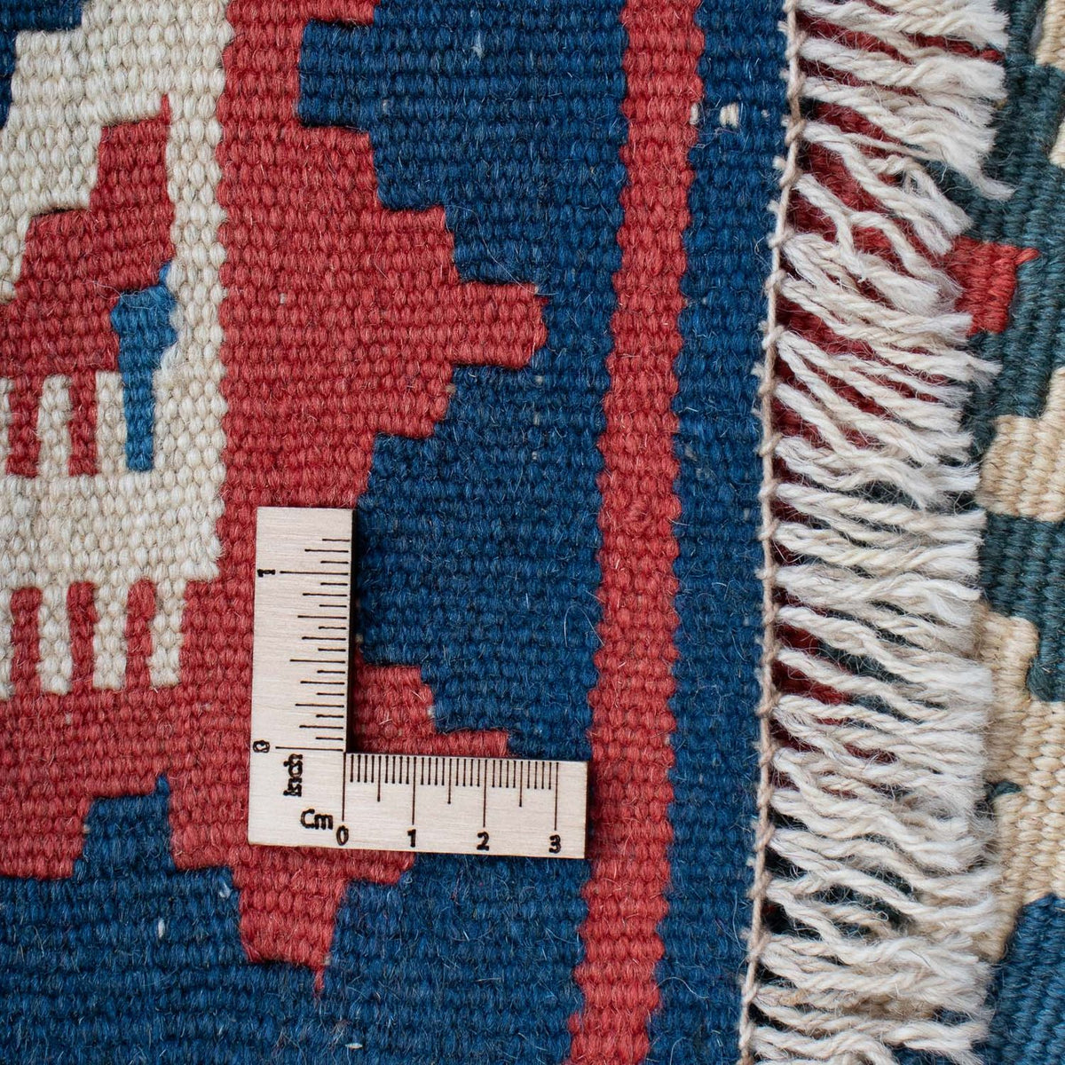 Kelim Carpet - orientalisk matta - 168 x 114 cm - blå