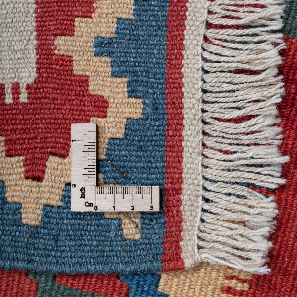 Kelim Carpet - orientalisk matta - 186 x 125 cm - mörkröd