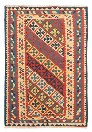 Kelim Carpet - orientalisk matta - 208 x 158 cm - flerfärgad