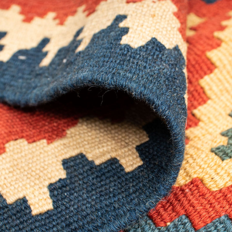 Kelim Carpet - orientalisk matta - 208 x 158 cm - flerfärgad