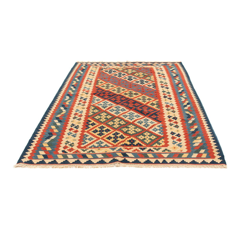 Kelim Carpet - orientalisk matta - 208 x 158 cm - flerfärgad