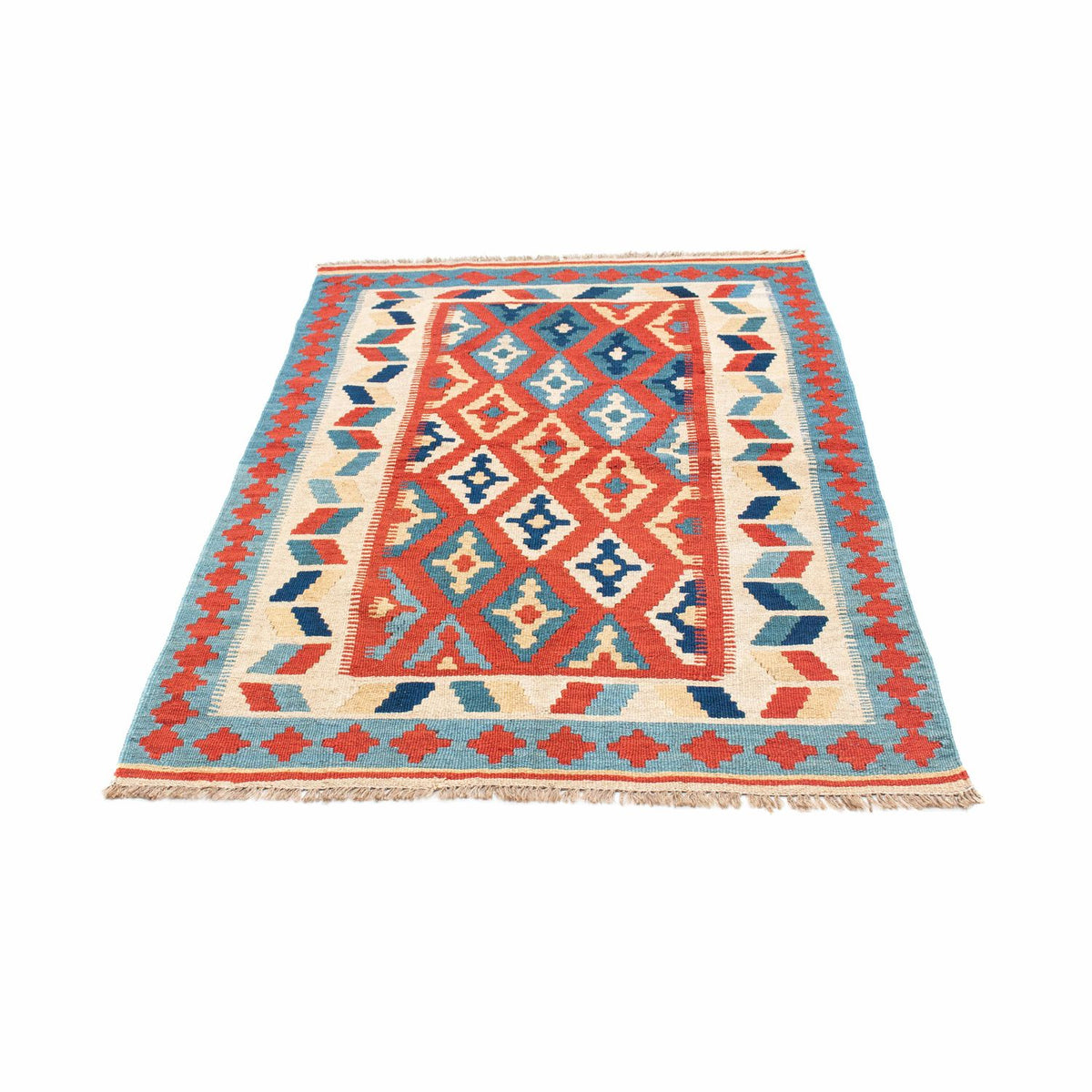 Kelim Carpet - orientalisk matta - 152 x 100 cm - röd