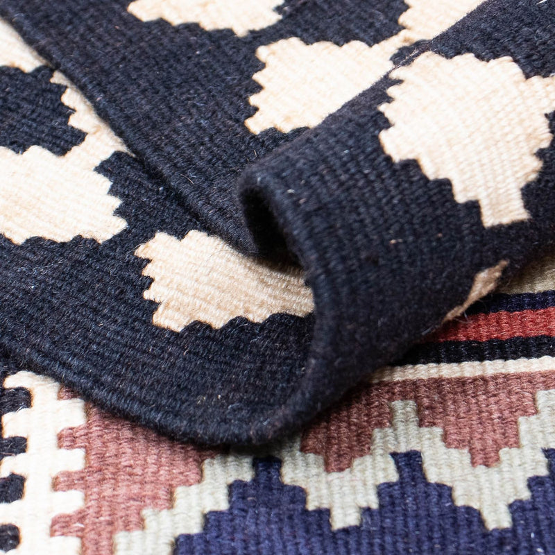 Runner Kelim Carpet - orientalisk matta - 382 x 102 cm - flerfärgad