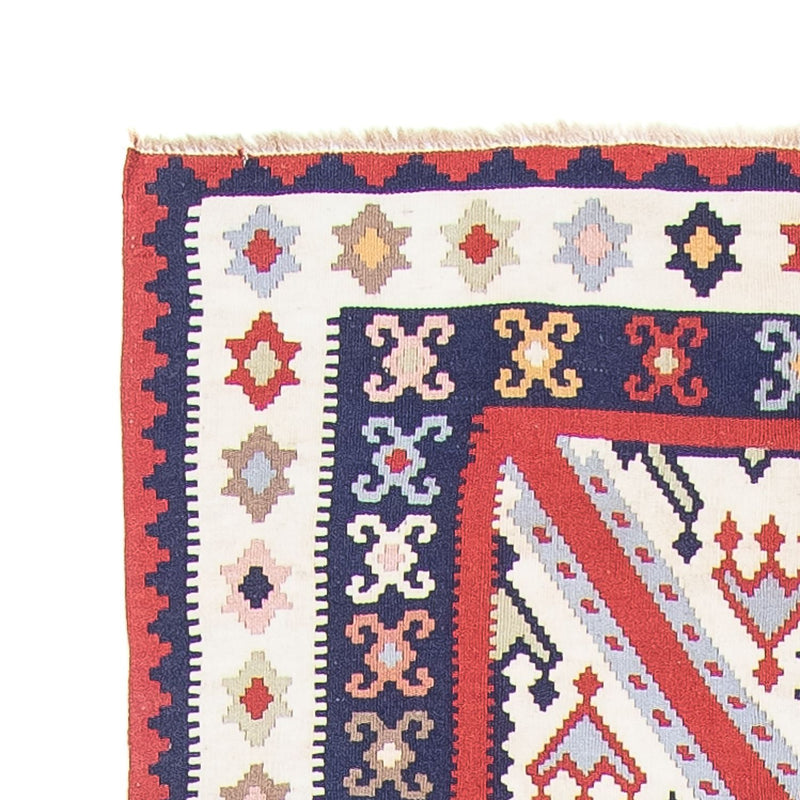 Runner Kelim Carpet - orientalisk matta - 384 x 100 cm - flerfärgad