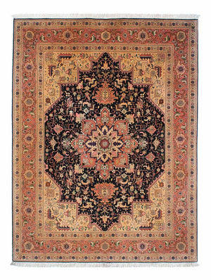 Persisk matta - Tabriz - Royal - 203 x 150 cm - ljusbrun