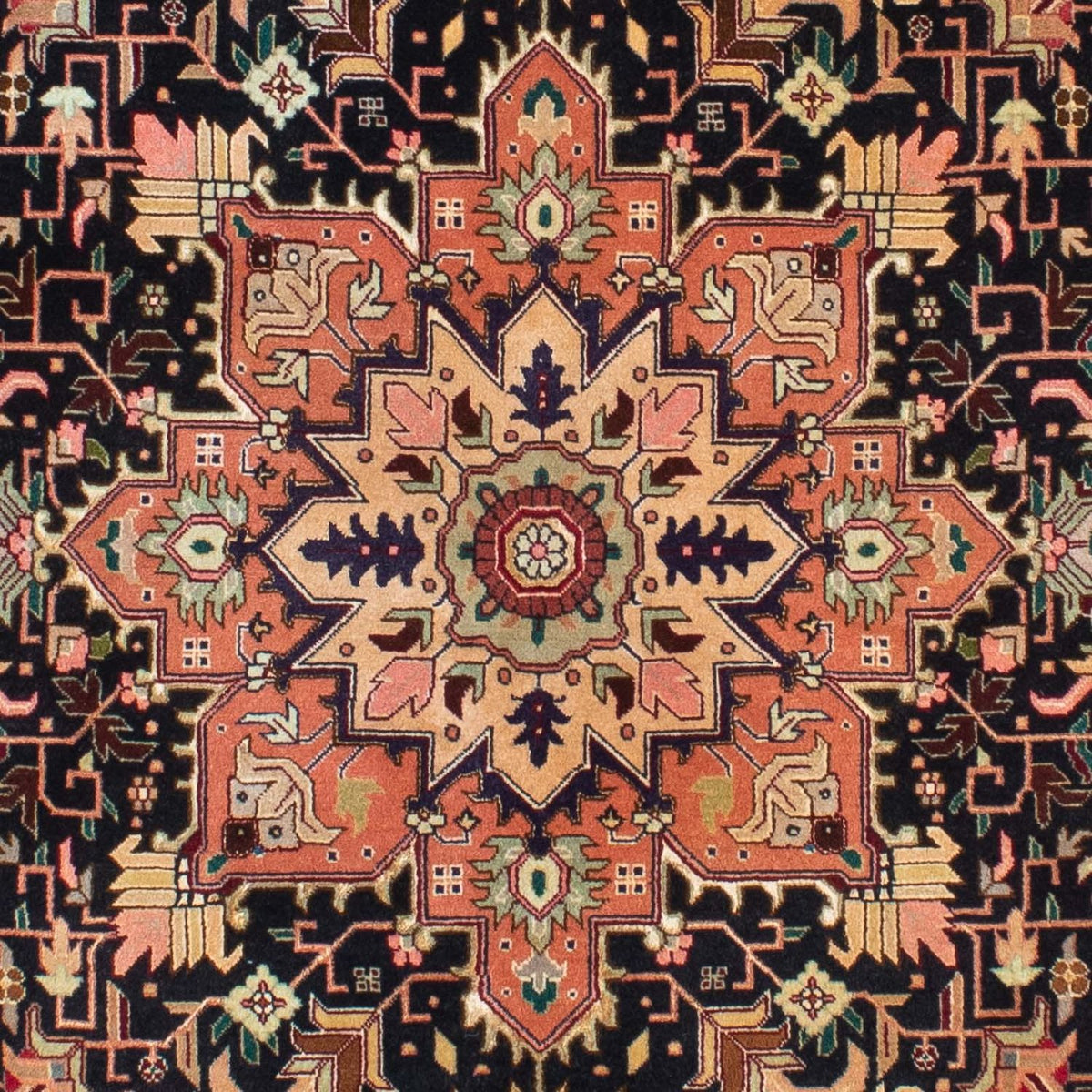 Persisk matta - Tabriz - Royal - 203 x 150 cm - ljusbrun