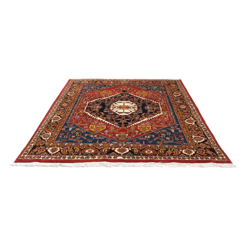 Gabbeh-matta - Kashkuli Persiska - 200 x 180 cm - mörkröd