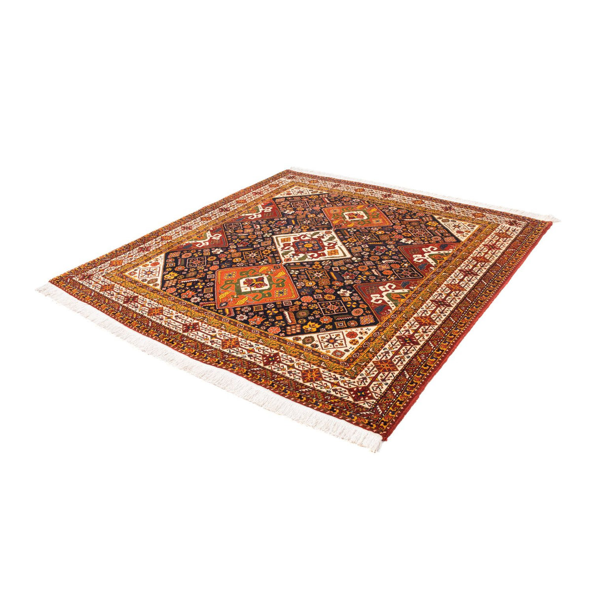 Persisk matta - Nomadic kvadrat  - 208 x 201 cm - mörkblå