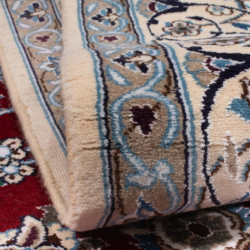 Persisk matta - Nain - 297 x 190 cm - mörkröd