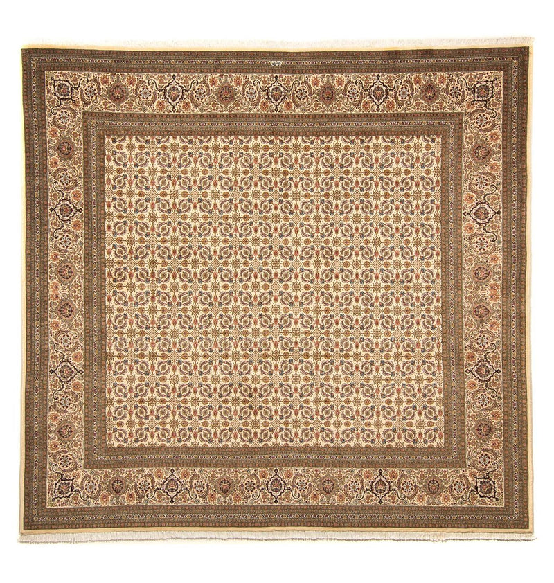 Persisk matta - Tabriz kvadrat  - 248 x 243 cm - beige