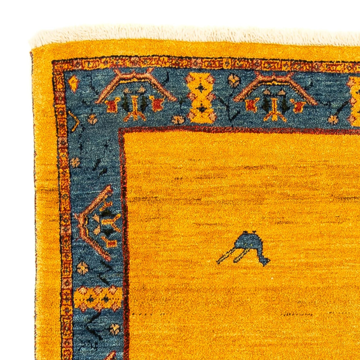 Gabbeh-matta - Loribaft Persian - 143 x 109 cm - guld