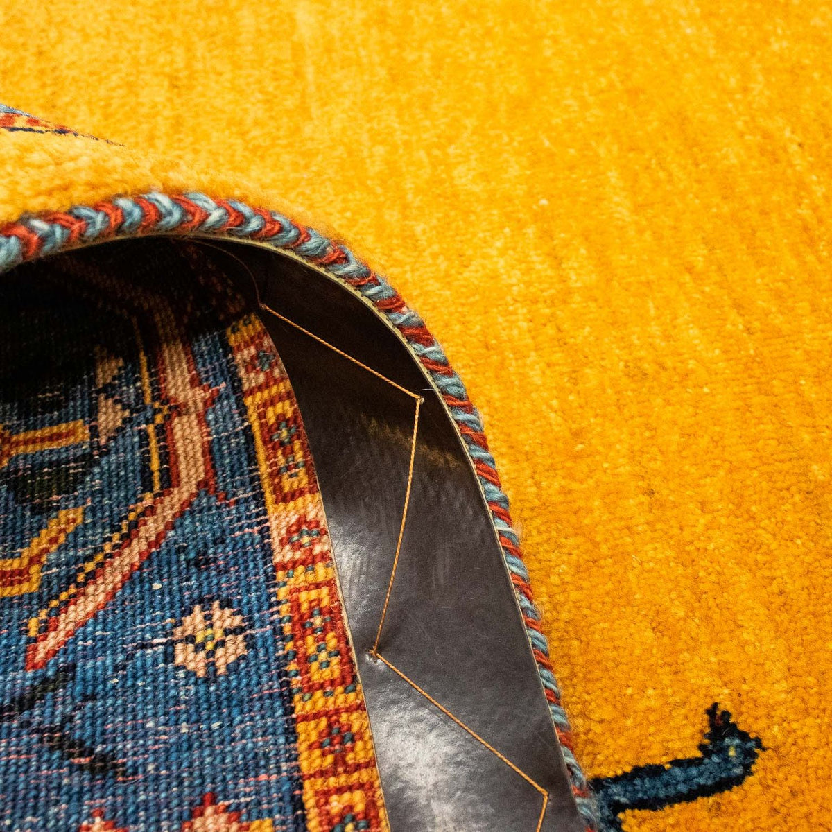 Gabbeh-matta - Loribaft Persian - 143 x 109 cm - guld