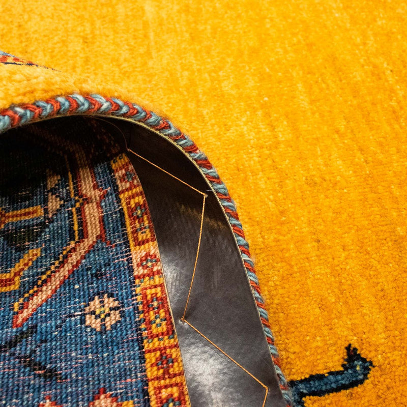 Gabbeh-matta - Loribaft Persian - 143 x 109 cm - guld