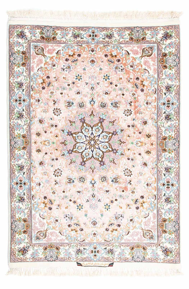 Persisk matta - Isfahan - Premium - 118 x 84 cm - rosa