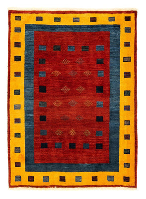 Gabbeh-matta - Loribaft Persian - 145 x 112 cm - mörkröd