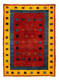 Gabbeh-matta - Loribaft Persian - 145 x 112 cm - mörkröd